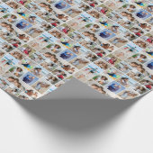 Creëer Uw eigen 15 fotocollage Cadeaupapier (Hoek)