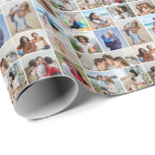 Creëer Uw eigen 15 fotocollage Cadeaupapier (Rol Hoek)