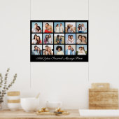 Creëer Uw eigen 15 fotocollage Een groet toevoegen Poster (Keuken)