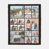 Creëer Uw eigen 15 fotocollage Fleece Deken (Voorkant)