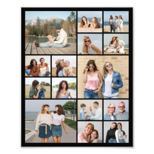 Creëer Uw eigen 15 Fotocollage Foto Uitbreiding Afdruk