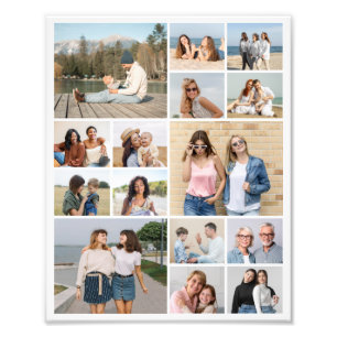 Creëer Uw eigen 15 Fotocollage Foto Uitbreiding Afdruk