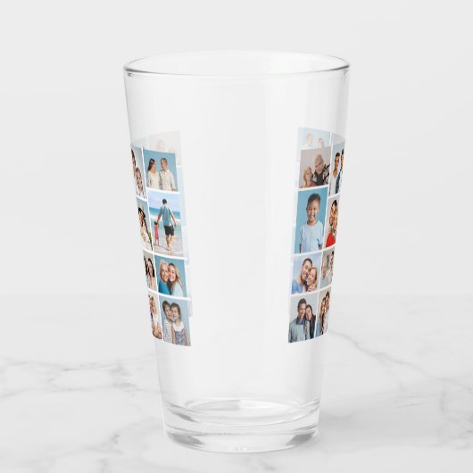 Creëer Uw eigen 15 fotocollage Glas (Rechts)