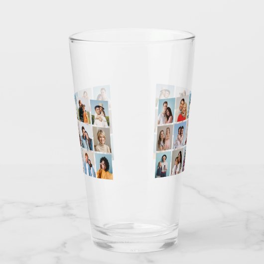 Creëer Uw eigen 15 fotocollage Glas (Links)