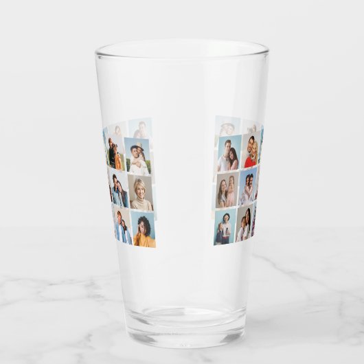 Creëer Uw eigen 15 fotocollage Glas (Rechts)