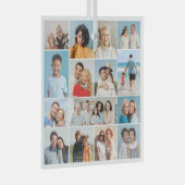 Creëer Uw eigen 15 fotocollage Glas Ornament (Voorkant Rechts)