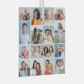 Creëer Uw eigen 15 fotocollage Glas Ornament (Voorkant Rechts)