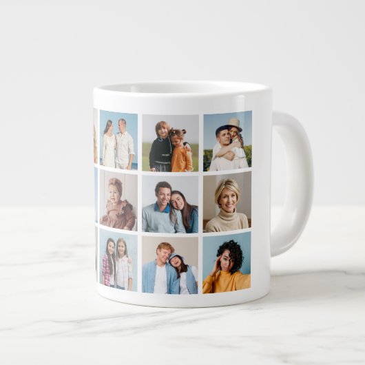 Creëer Uw eigen 15 fotocollage Grote Koffiekop (Voorkant rechts)