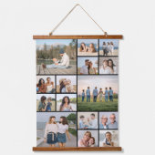 Creëer Uw eigen 15 fotocollage Hangend Wandkleed (Voorkant)