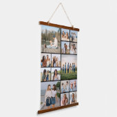 Creëer Uw eigen 15 fotocollage Hangend Wandkleed (Gebogen)