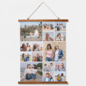 Creëer Uw eigen 15 fotocollage Hangend Wandkleed (Voorkant)