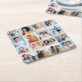 Creëer Uw eigen 15 fotocollage Kartonnen Onderzetters (Schuin)