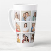 Creëer Uw eigen 15 fotocollage Latte Mok (Linkerhoek)