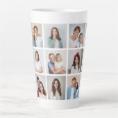 Creëer Uw eigen 15 fotocollage Latte Mok (Voorkant)