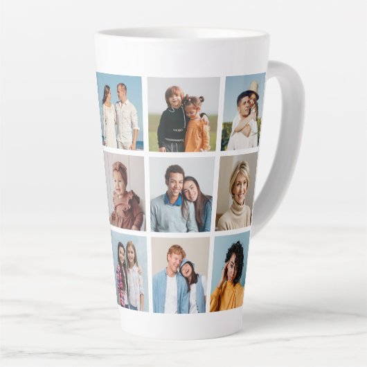 Creëer Uw eigen 15 fotocollage Latte Mok (Rechterhoek)