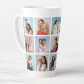 Creëer Uw eigen 15 fotocollage Latte Mok (Linkerhoek)