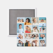 Creëer Uw eigen 15 fotocollage Magneet (Voorkant / Achterkant)