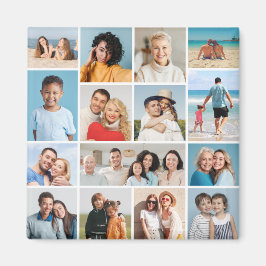 Creëer Uw eigen 15 fotocollage Magneet