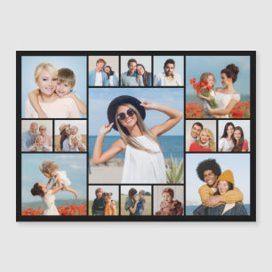 Creëer Uw eigen 15-fotocollage-magneetkaart