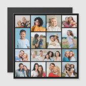 Creëer Uw eigen 15-fotocollage-magneetkaart (Voorkant / Achterkant)