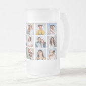 Creëer Uw eigen 15 fotocollage Matglas Bierpul (Voorkant rechts)