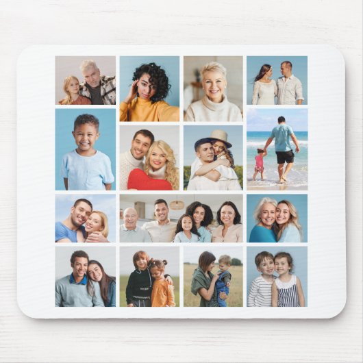 Creëer Uw eigen 15 fotocollage Muismat (Voorkant)