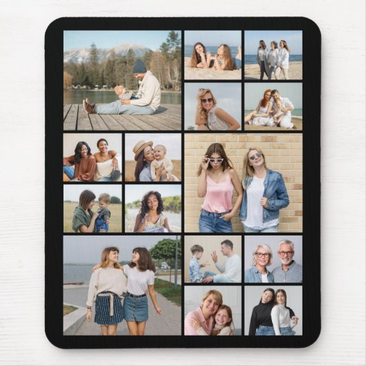 Creëer Uw eigen 15 fotocollage Muismat (Voorkant)