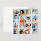 Creëer Uw eigen 15 fotocollage Notitiekaartje (Voorkant / Achterkant)