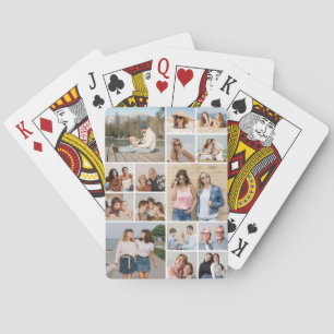 Creëer Uw eigen 15 fotocollage Pokerkaarten