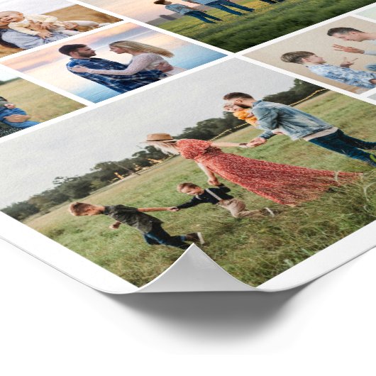 Creëer Uw eigen 15 fotocollage Poster (Hoek)