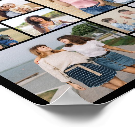 Creëer Uw eigen 15 fotocollage Poster (Hoek)