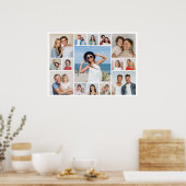 Creëer Uw eigen 15 fotocollage Poster (Keuken)