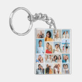 Creëer Uw eigen 15 fotocollage Sleutelhanger (Voorkant Links)