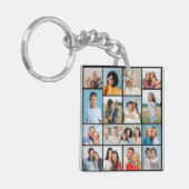Creëer Uw eigen 15 fotocollage Sleutelhanger (Voorkant Links)