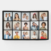 Creëer Uw eigen 15 fotocollage Spandoek (Horizontaal)
