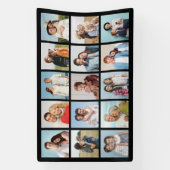 Creëer Uw eigen 15 fotocollage Spandoek (Verticaal)