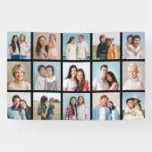 Creëer Uw eigen 15 fotocollage Spandoek (Horizontaal)