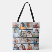 Creëer Uw eigen 15 fotocollage Tote Bag (Voorkant)