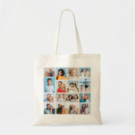 Creëer Uw eigen 15 fotocollage Tote Bag