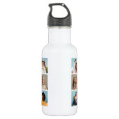 Creëer Uw eigen 15 fotocollage Waterfles (Achterkant)