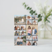 Creëer Uw eigen 15 Fotocollage Wenskaart (Staand voorkant)