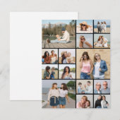 Creëer Uw eigen 15 Fotocollage Wenskaart (Voorkant / Achterkant)