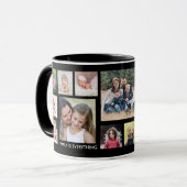 Creëer Uw eigen 15-serie Foto Collage Black Mok (Voorkant links)