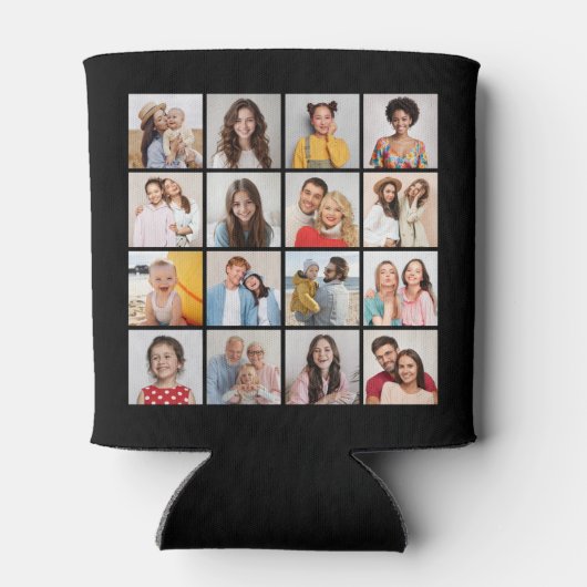 Creëer Uw eigen 16 Fotocollage Blikjeskoeler (Achterkant)