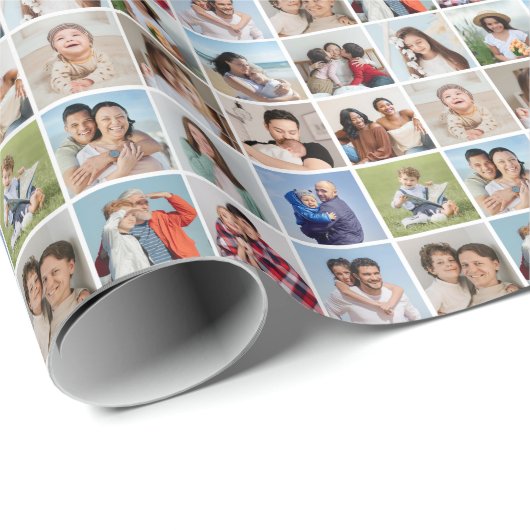 Creëer Uw eigen 16 Fotocollage Cadeaupapier (Rol Hoek)