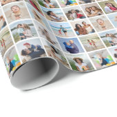 Creëer Uw eigen 16 Fotocollage Cadeaupapier (Rol Hoek)