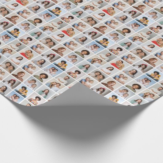 Creëer Uw eigen 16 Fotocollage Cadeaupapier (Hoek)