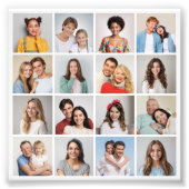 Creëer Uw eigen 16 Fotocollage Fotouitbreiding Foto Afdruk (Voorkant)