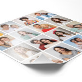 Creëer Uw eigen 16 Fotocollage Fotouitbreiding Foto Afdruk (Hoek)