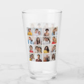 Creëer Uw eigen 16 Fotocollage Glas (Achterkant)